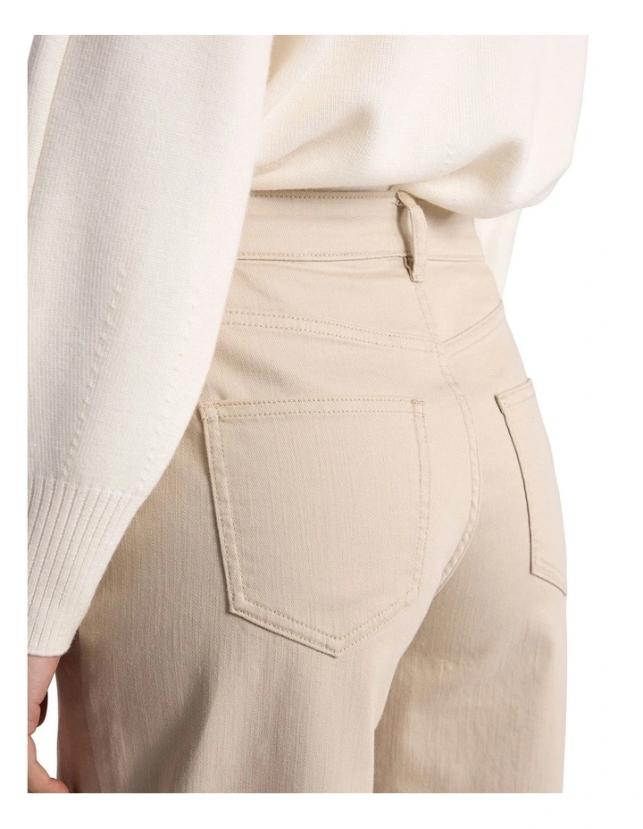 Julien Barrel Leg Pant in Stone image 4