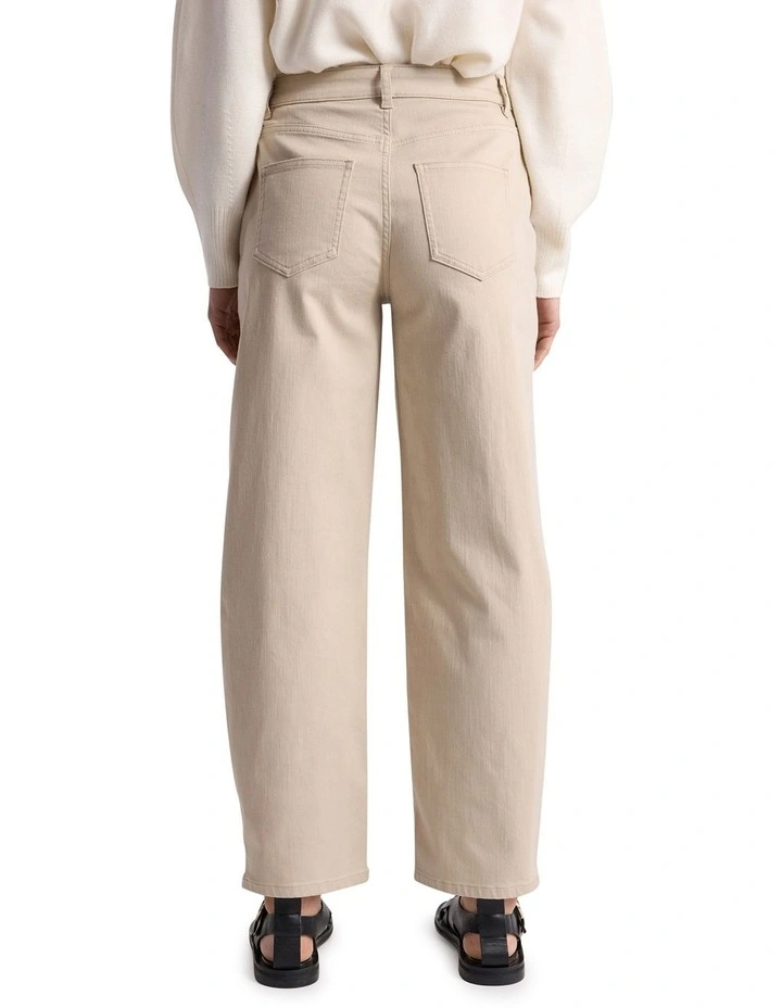 Julien Barrel Leg Pant in Stone image 5