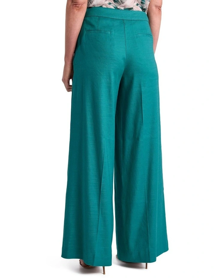 Rae Wide Leg Pant in Teal image 4