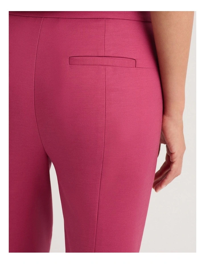 Sarah Compact Cotton Pant in Mangosteen image 4