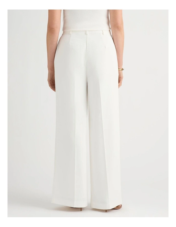 Florence Wide Leg Pant in Ivory image 3