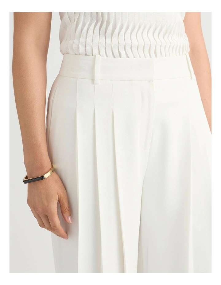 Florence Wide Leg Pant in Ivory image 4