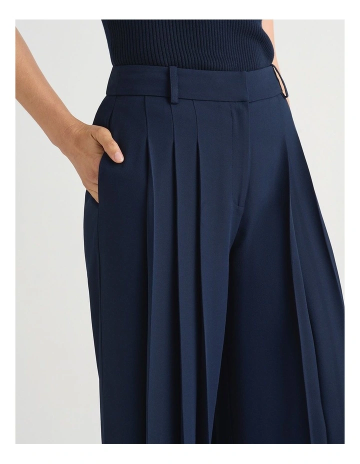 Florence Wide Leg Pant in Navy image 4