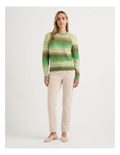 Celine Corduroy Pant in Bone