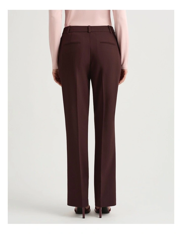 Klein Tailored Kick Flare Pant in Burgundy image 3