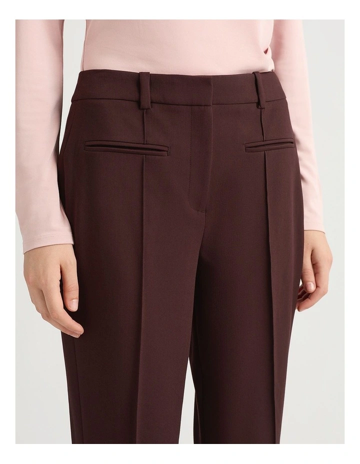 Klein Tailored Kick Flare Pant in Burgundy image 4