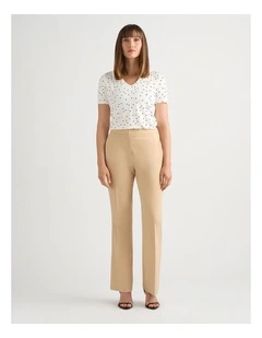 Aniston Cotton Flare Pant in Malt