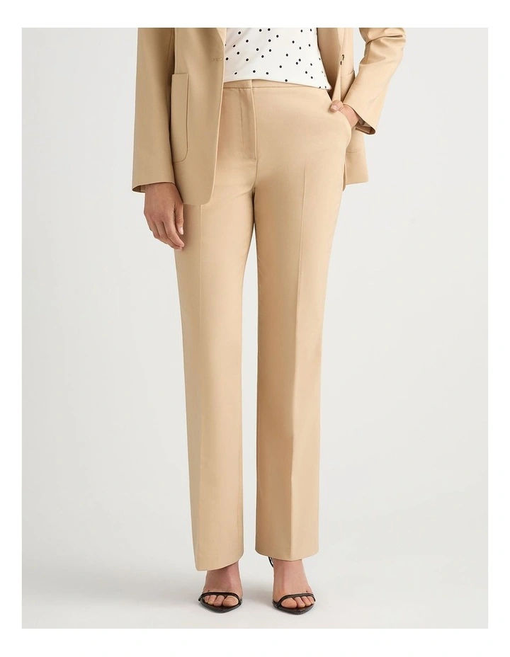 Aniston Cotton Flare Pant in Malt image 2