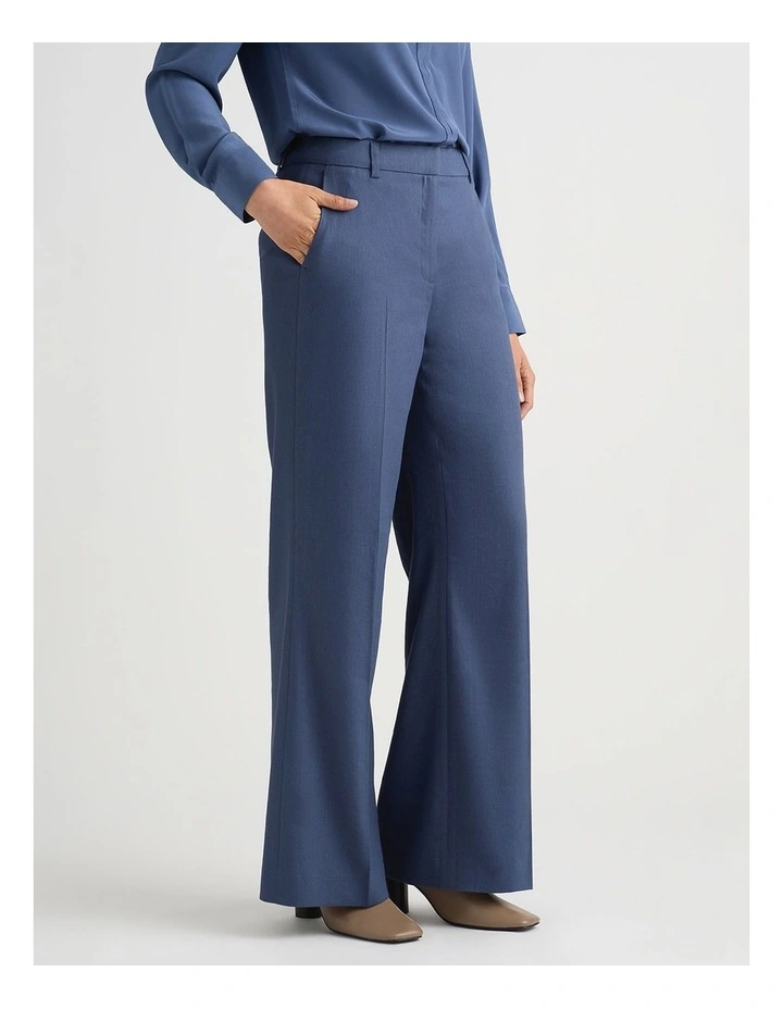 Chaya Linen Blend Pant in Steel Blue image 2