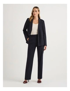 Emeris Pinstripe Pant in Caviar Stripe
