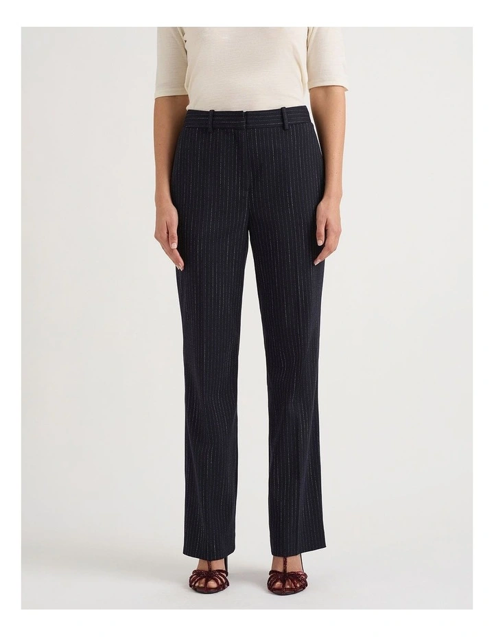 Emeris Pinstripe Pant in Caviar Stripe image 2
