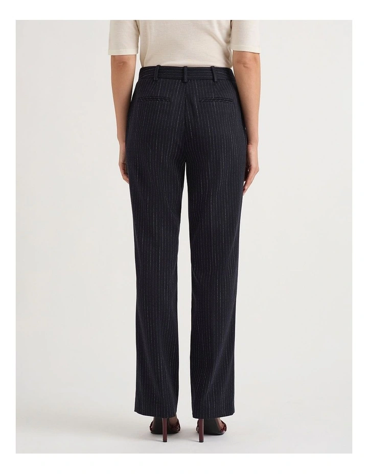 Emeris Pinstripe Pant in Caviar Stripe image 3