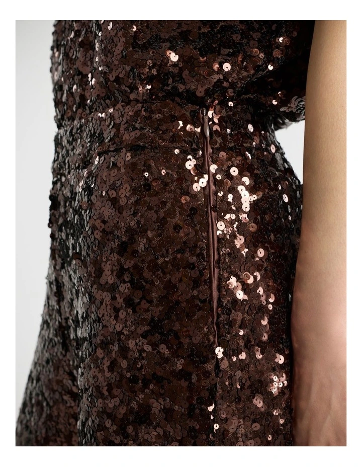 Maura Sequin Pant in Bronze image 5