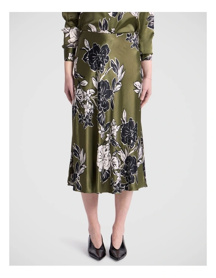Woodlands Midi Skirt in Fern Multi image 2
