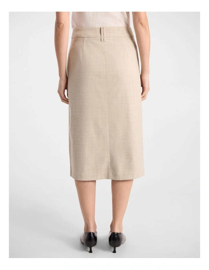 Harrison Midi Skirt in Oatmeal image 3