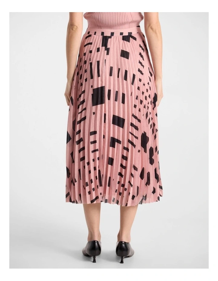 Sali Pleated Skirt in Rose Multi image 3