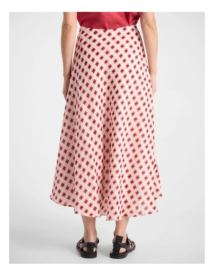 Daphne Midi Skirt in Watermelon image 3