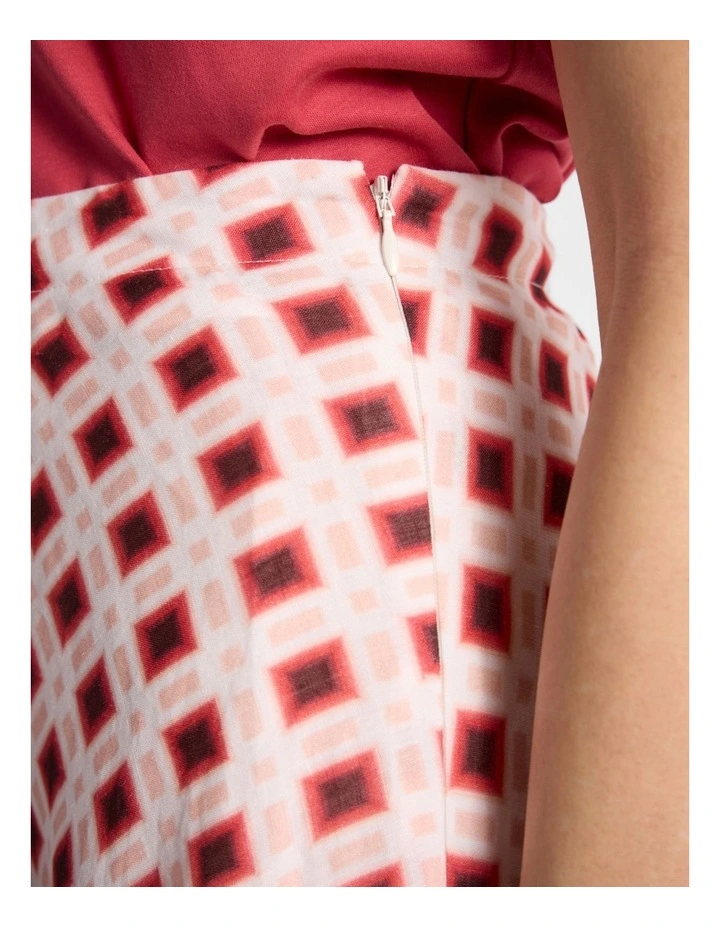 Daphne Midi Skirt in Watermelon image 5