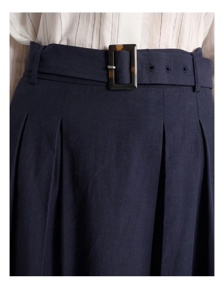 Raisa Midi Skirt in Navy image 4
