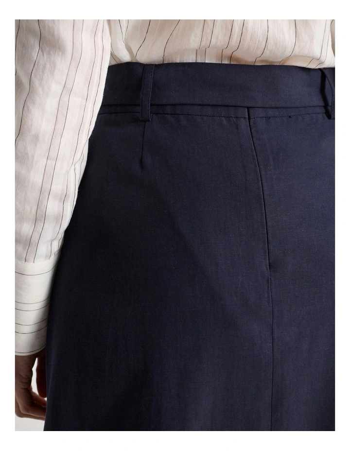 Raisa Midi Skirt in Navy image 5