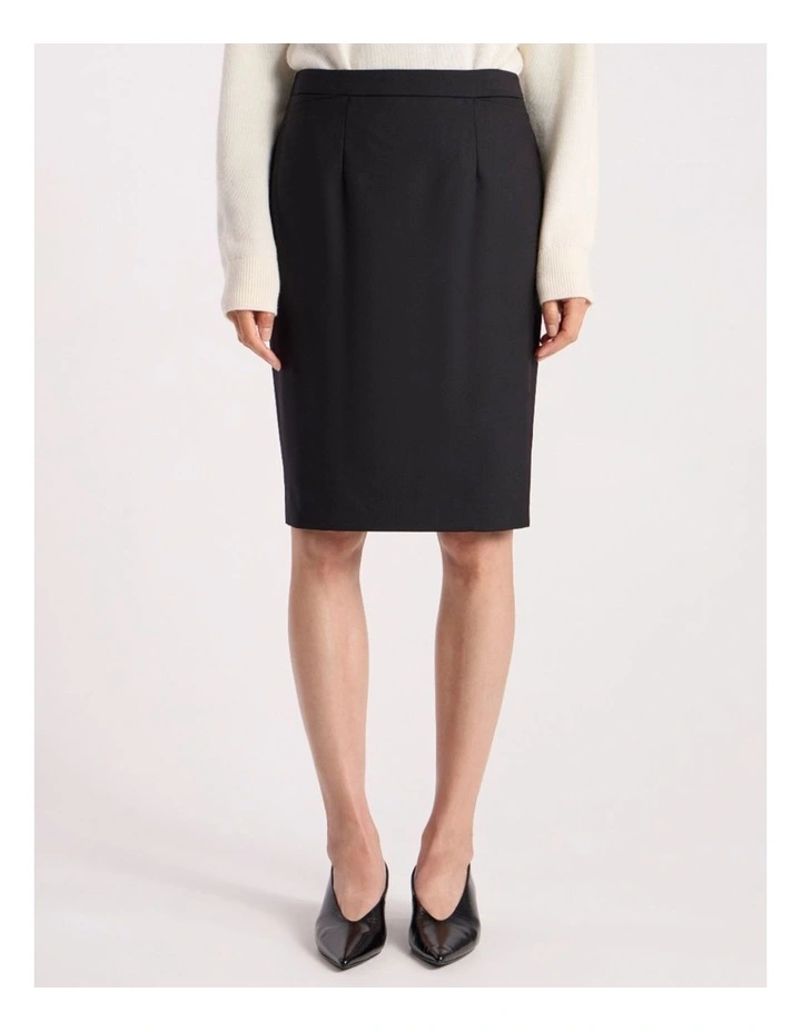 Celeste Pencil Skirt in Black image 2
