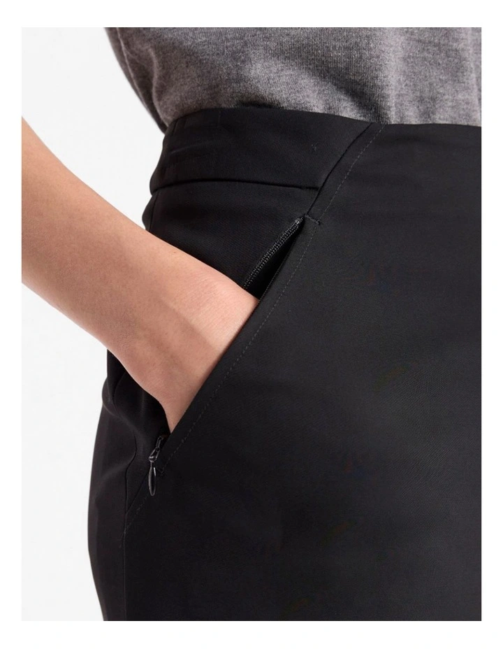 Edna Pencil Skirt in Black image 4