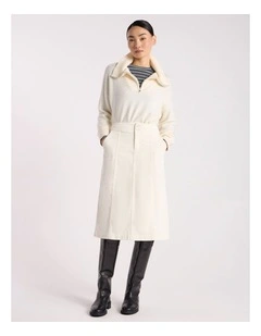 Iiona Corduroy Skirt in Ivory