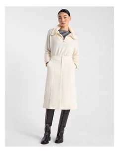 Iiona Corduroy Skirt in Ivory