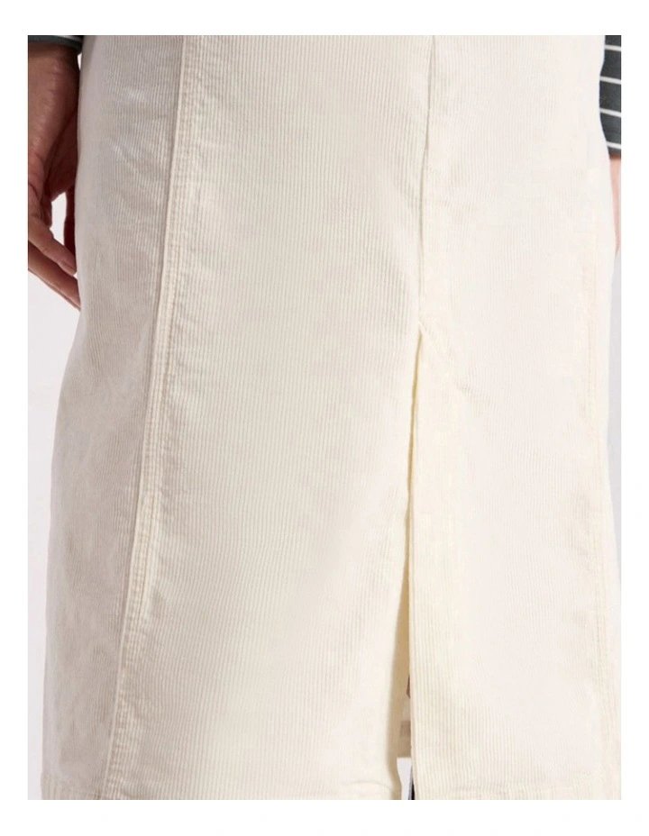 Iiona Corduroy Skirt in Ivory image 4