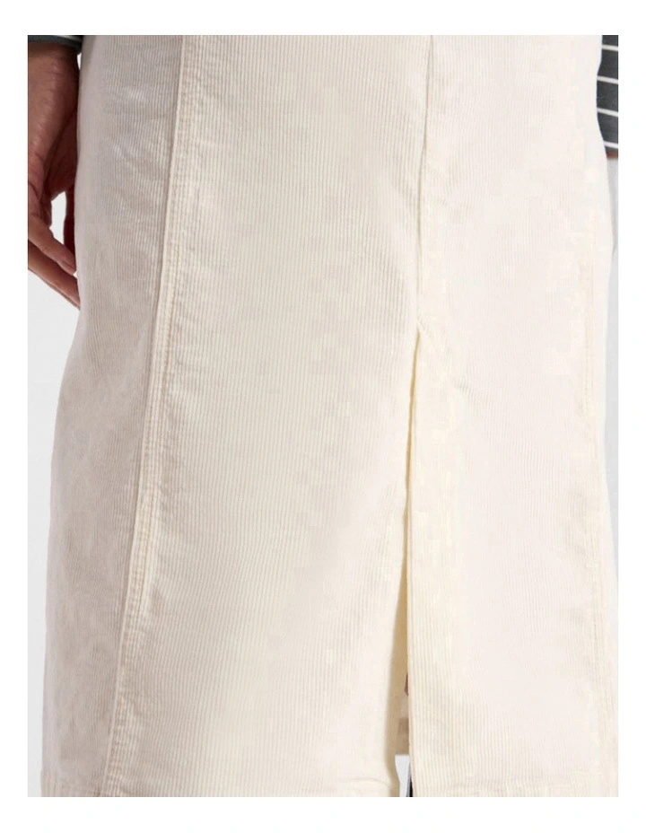 Iiona Corduroy Skirt in Ivory image 5