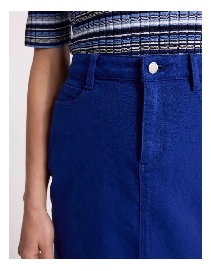 Marnie Denim Skirt in Ocean Blue image 3