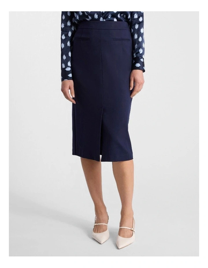 Jenni Ponte Skirt in Navy image 1
