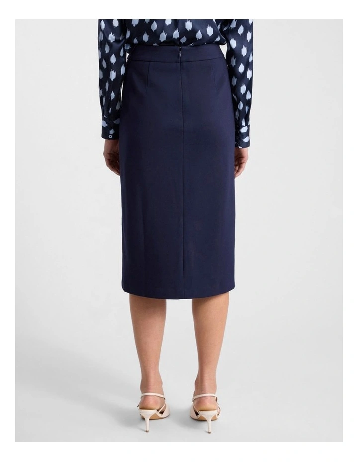 Jenni Ponte Skirt in Navy image 3