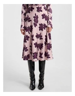 Fauna Midi Skirt in Dusk Multi