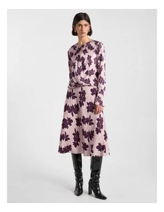 Fauna Midi Skirt in Dusk Multi