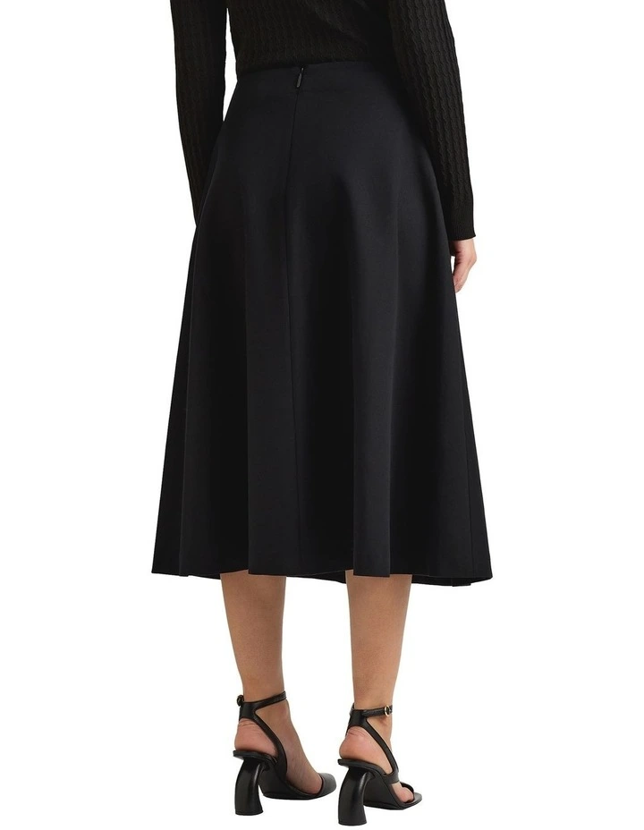 Reona Midi Skirt in Black image 2