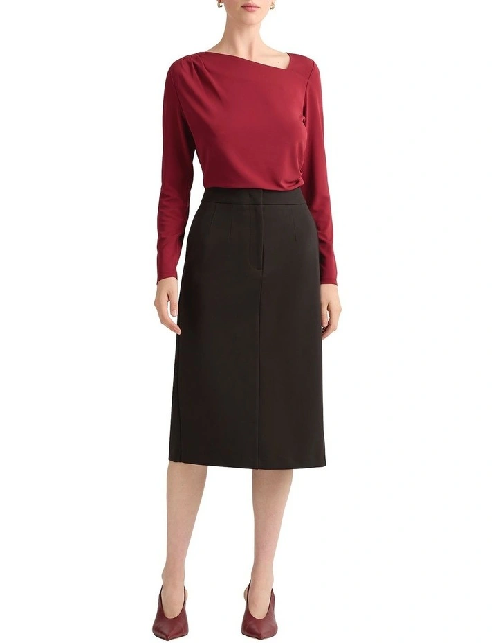 Jenni Ponte Skirt in Black image 1
