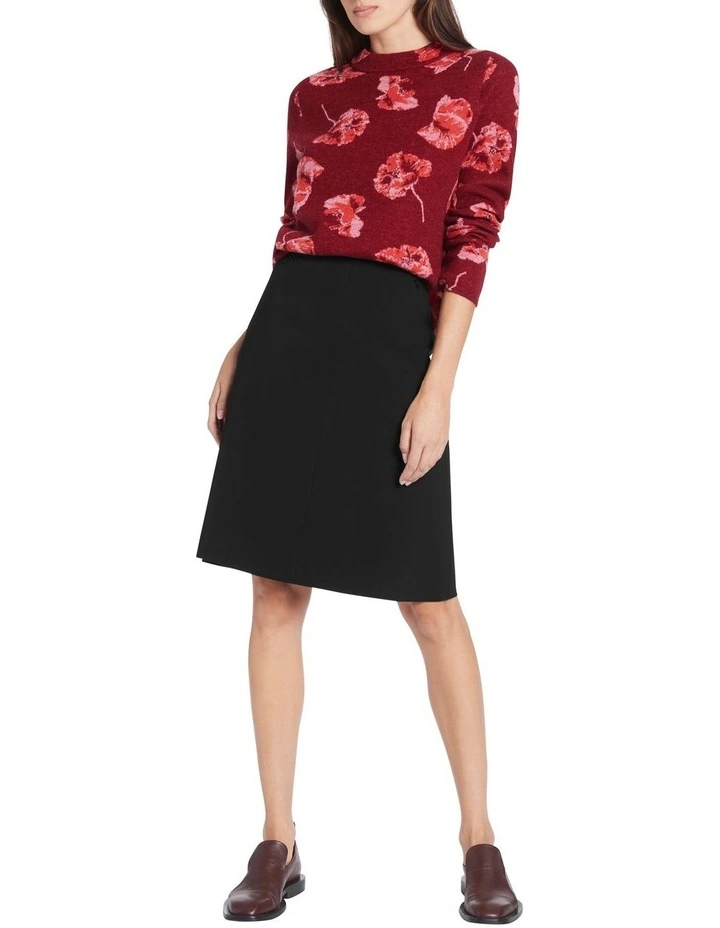 Simone Suit Skirt in Black image 1