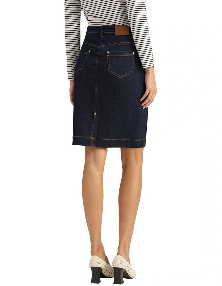 Marnie Denim Skirt in Indigo image 4