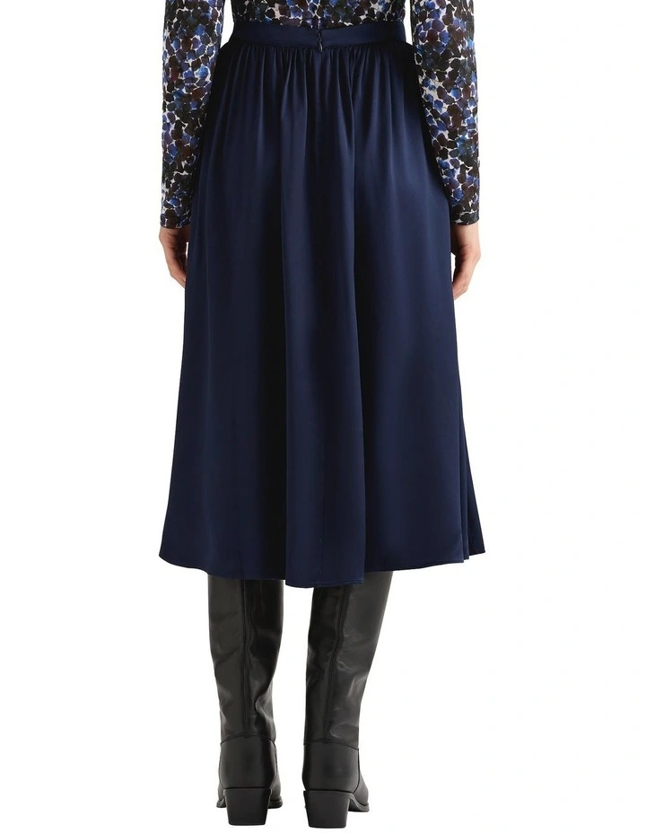 Elice Midi Skirt in Navy image 2
