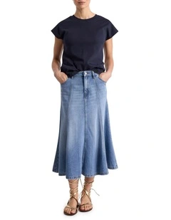 Lief Denim Skirt in Light Wash