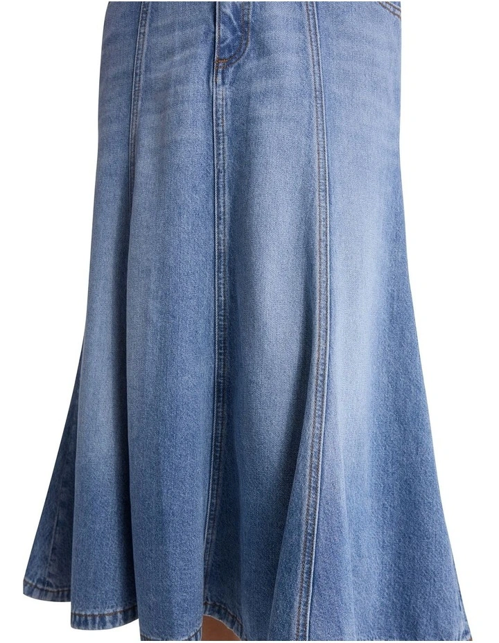 Lief Denim Skirt in Light Wash image 3