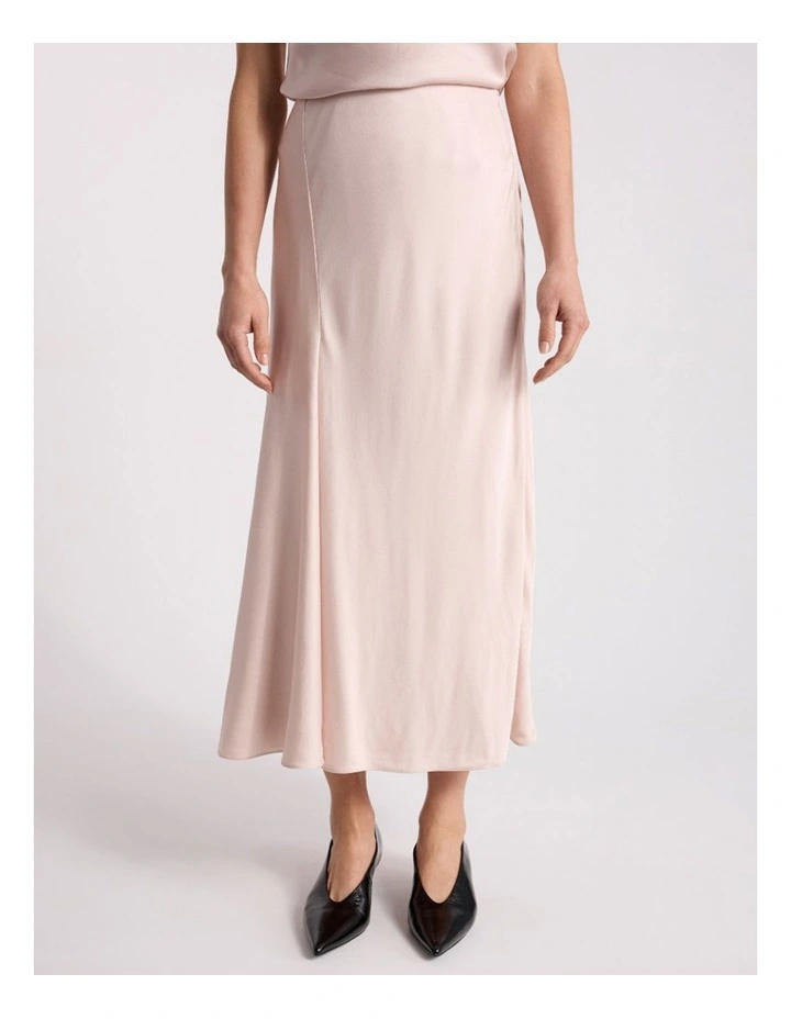 Orlando Viscose Skirt in Persica Pink image 2