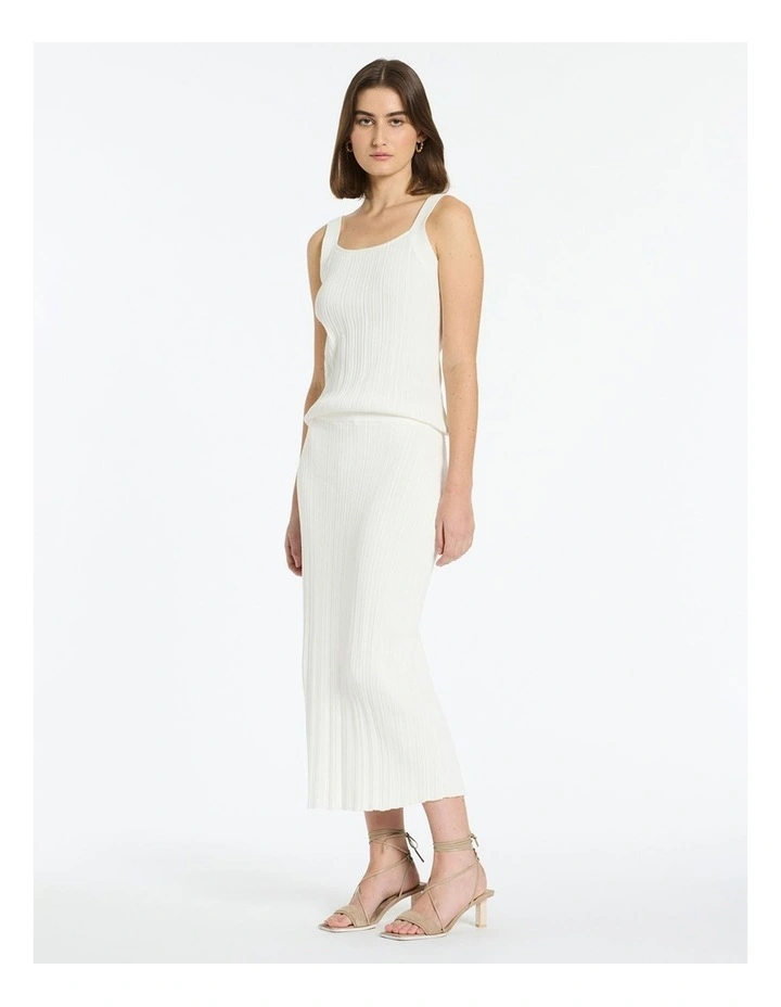 Callice Knit Skirt in Ivory image 1