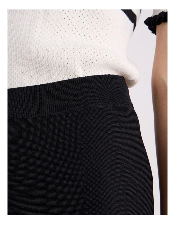 Maven Knit Midi Skirt in Black image 3