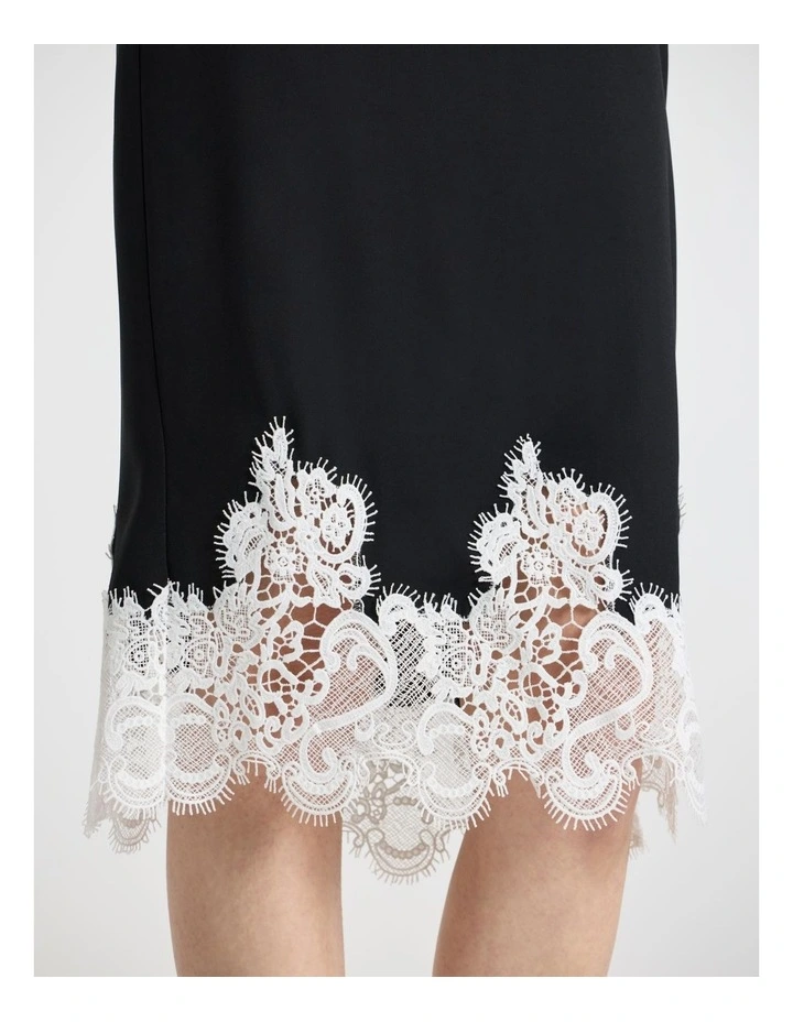 Melody Lace Skirt in Black/White image 4