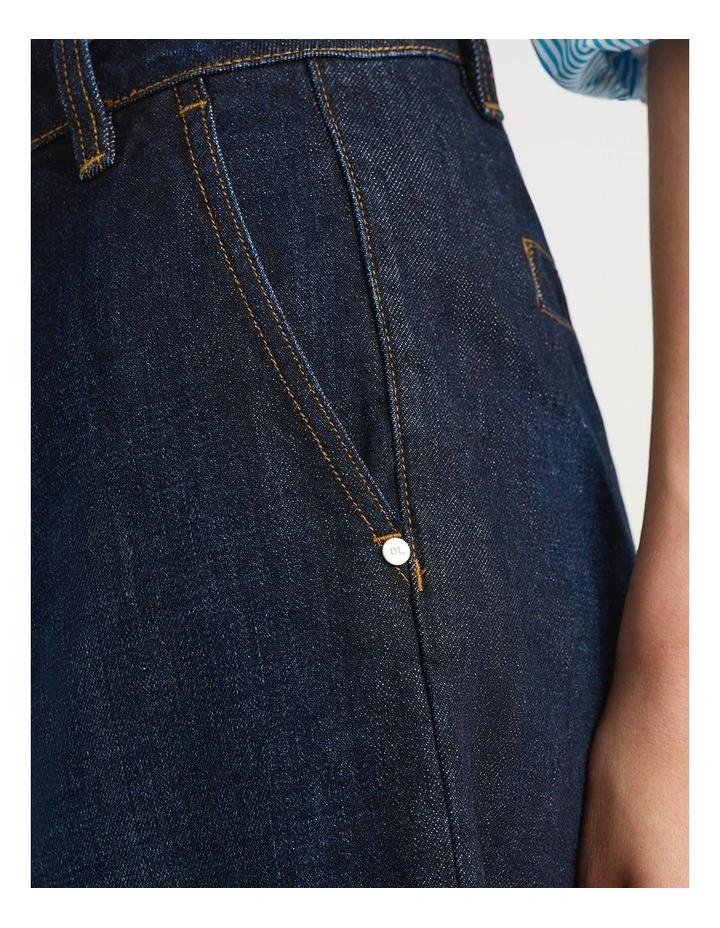 Croft Denim Short in Dark Antique image 4