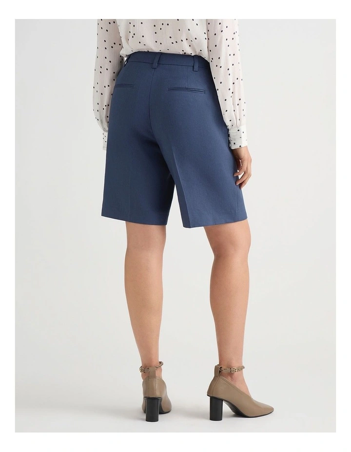 Chaya Linen Blend Short in Steel Blue image 6