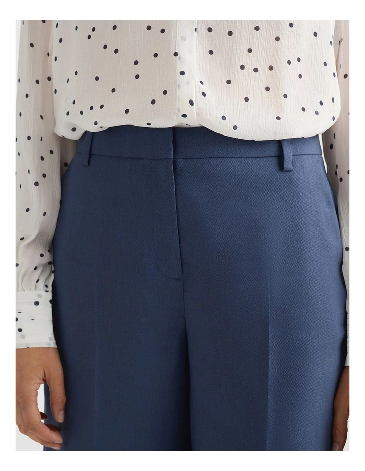 Chaya Linen Blend Short in Steel Blue image 7