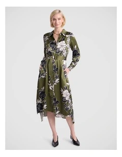 Woodlands Shirt Dress in Fern Multi